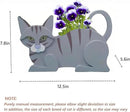 Blue Cat Planter Plant Pots,Cute Garden Cat Flower Planter,Cat Planters Birthday Gifts for Women,Office,Indoor/Outdoor Decor（12.5 * 5.6 * 7.8in） by GreenHaven Gardens