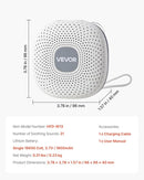 VEVOR Sound Machine, 21 Soothing Sleep Sounds, 3-in-1 Portable and Hangable White Noise Sound Machine with Auto-Off Timer, Soft Ring Light and Memory Function, for Baby, Adults, Home, Office & Travel by TinyTreasures Baby Boutique