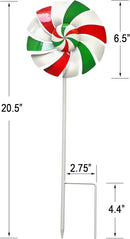 Windmill Decoration，Outdoor Metal Stakes, Wind Catcher Spinner Garden Stakes, Outdoor Wind Spinners, Yard Patio Decoration, Set of 3 by GreenHaven Gardens