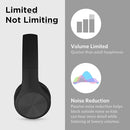 LilGadgets Connect+ Pro Wired Kids Headphones for School w/Microphone, Volume Limiting & Noise Reduction Over-Ear Headset w/Cord, SharePort Technology & SoftTouch Padding, Black Headphones for Kids by TinyTreasures Baby Boutique