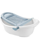 Skip Hop Baby Bath Tub 4-in-1 Grow with Baby Infant to Toddler Bathtub with Supportive Sling and Sit-Up Support Wave Age 0m+ by TinyTreasures Baby Boutique