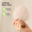 14-Pack Organic Nursing Pads - Washable Breast Pads for Breastfeeding, Nursing Bra Nipple Pads for Breastfeeding, Pumping Bra Reusable Breast Pad, Maternity Breastfeeding Bra Pad (Bare Beige, L 4.8") by TinyTreasures Baby Boutique