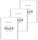 HAUS AND HUES Standalone White Oak Frame Set of 3-18x24 by CozyNest Decor