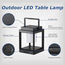 Solar Lantern Outdoor Table Lamp: Portable Hanging LED Lights - Waterproof Decorative Lights for Patio Camping by GreenHaven Gardens