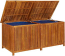 vidaXL Outdoor Storage Box, [Load Capacity Gallon] Deck Box with Gas-Lift Lid, Storage Chest with Water-Resistant Zippered Bag Inside, 68.9''x31.5''x29.5'', Solid Acacia Wood by GreenHaven Gardens