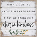 Simply Said, INC Perfect Pallet Petites 8" x 8" x 1" Rustic Wood Sign - Choose Kindness by CozyNest Decor