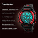 Kids Watch,Boys Watch for 3-15 Year Old Boys,Digital Sport Outdoor Multifunctional Chronograph LED 50 M Waterproof Alarm Calendar Analog Watch for Children with Silicone Band,Kids Gift by TinyTreasures Baby Boutique