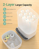 Baby Bottle Sterilizer | Esterilizador de Biberones, 6-in-1 HAUTURE Bottle Sterilizer and Dryer, Electric Steam Bottle Sanitizer for Baby Stuffs, Baby Bottles & Breast Pump Accessories by TinyTreasures Baby Boutique