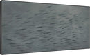 SIGNWIN 24"x46" Extra Large Framed Wall Art Gray School of Fish Minimalist Ocean-Inspired Marine Life Illustration for Home Living Room Bedroom Decor (Frame Assembly Required) by CozyNest Decor
