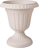 PL00TP Classic Traditional Plastic Urn Planter Indoor/Outdoor, 16" x 18", Taupe by CozyNest Decor