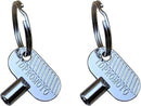 Sprinkler Controller Door Key Sprinkler Timer Lock Key for Orbit and Hydro-Rain, Metal (2pcs) by GreenHaven Gardens