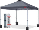 MASTERCANOPY Durable Pop-up Canopy Tent with Roller Bag (8x8, Dark Grey) by GreenHaven Gardens