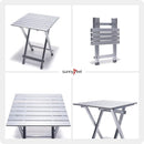 SUNNYFEEL Folding Camping Table - Lightweight Aluminum Portable Picnic Table, 18.5x18.5x24.5 Inch for Cooking, Beach, Hiking, Travel, Fishing, BBQ, Indoor Outdoor Small Foldable Camp Tables by GreenHaven Gardens