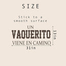 Un Vaquerito Viene En Camino Decal - Cowboy Party Decoration Decal, Baby Shower/Gender Reveal Party Decoration Supplies Wall Stickers, Cowboy Sign Balloon Arch and Party Backdrop Decor Stickers by TinyTreasures Baby Boutique