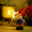 Garden Gnomes Outdoor with LED Solar Light - 11’’Spring Gnomes Decorations for Home/Yard/Patio with Lantern - Solar Garden Statues (Bubble Gnome) by CozyNest Decor