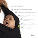 Boba Baby Wrap Carrier – Original Baby Sling Carrier for Newborns (7–35 lbs), Soft, Secure, Hands-Free & Ergonomic, Ideal for Comfortable Bonding, New Parents (Serenity Riviera) by TinyTreasures Baby Boutique