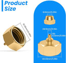 SDTC Tech 2 Pack Garden Hose Adapter, Solid Brass Drip irrigation hose connector, Standard 3/4" GHT Female Thread to 1/4" Tube Adapter for Water Hose, Convert 3/4" Garden Hose to 1/4" Tube by GreenHaven Gardens