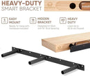 Homeforia Oak Floating Shelves 42 inch Long, High End Solid Real Wood 42inch Floating Shelf for Wall Mounted, Honey Oak Wooden 42in Floating Shelves, Heavy Duty Bracket, 42 X 6.5 X 1.75 in, Set of 2 by CozyNest Decor