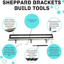 Floating Shelf Brackets - Sheppard Brackets - Easy Install - Heavy Duty (70 inch Build Kit) by CozyNest Decor