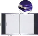 Inspirational Leather Photo Album,Magnetic Self-Stick Page Photo Album,Family Album,Hand Made DIY Albums Holds 3x5, 4x6, 5x7, 6x8 Photos (purple-always remember) by TinyTreasures Baby Boutique