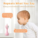 alilo Yoyo Talking Bunny Baby Musical Light-Up Rattle Toys 0-6-12-18 Months, Voice Mimicking Toy, Preloaded 90+ Audio Content, ABC/Number/Notes Learning Toys for Baby Infant Newborn Boy Girl Gifts by TinyTreasures Baby Boutique