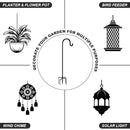 Shepherd Hooks for Bird Feeder Outdoor 44 inch, Small Heavy Duty Hummingbird Feeder Poles for Hanging Planter Basket Wind Chimes Garden Decor 2Pcs by GreenHaven Gardens