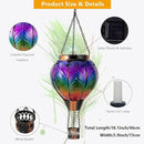 DREAMSOUL Hot Air Balloon Solar Lantern, Glass Outdoor Lantern Hanging Solar Lanterns Outdoor Waterproof for Patio Porch Garden Decor by GreenHaven Gardens