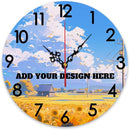 Generic Custom Wall Clock Personalized Picture Hanging Time Clocks Silent Non Ticking Round Decoration for Kitchen Creative, 12x12Inch by TinyTreasures Baby Boutique