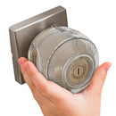 Door Knob Safety Cover for Kids (6 Pack) Hard-to-Remove Dual-Lock Door Handle Covers for Kids - Reusable Baby Proof Door Knob Locks - Installs Easily, No Tools Needed (Transparent) by TinyTreasures Baby Boutique
