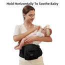 SUNVENO 3 in 1 Ergonomic Baby Carrier with Hip Seat for Newborns and Toddlers, Supports 20 lbs and Up, Waist and Back Relief with Large Weight Capacity for All Season Use,Black by TinyTreasures Baby Boutique