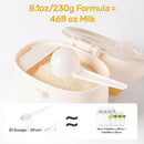 NCVI Formula Dispenser On the Go, Portable Baby Travel Milk Powder Formula Container Holder to Go with Scoop Suitable for Diaper Bag Backpack, Ready to Brew Milk Newborn Infant (White Sheep) by TinyTreasures Baby Boutique