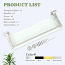 Alise Bathroom Shelves, Polished Chrome Glass Shelf for Bathroom, Modern Floating Shelves, 20 inch by CozyNest Decor