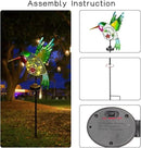 dreamysoul Outdoor Solar Garden Lights, Metal Hummingbird Garden Stake Lights for Outdoor Garden Patio Yard Pathway by GreenHaven Gardens