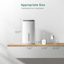 MistFree Smart Humidifier for Bedroom, Evaporative Humidifier No White Dust, Auto Humidity & APP Control, 3L Water Tank Easy to Clean, Sleep Mode, Timing, Humidifiers for Nursery/Baby(White) by TinyTreasures Baby Boutique
