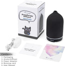 200ML Ceramic Essential Oil Diffuser - Ultrasonic Aromatherapy & Humidifier with 7-Color LED Lights, Auto Shut-Off, Black, 1H/3H/6H Timer | Scent for Home, Office, Yoga by TinyTreasures Baby Boutique