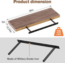 Floating Shelf, Set of 2 Wall Shelf, 36 in W x 12.75 in D x 2 in H Wooden Floating Wall Shelf with Invisible Brackets for Living Room/Bedroom/Bathroom/Kitchen Storage and Decor, Walnut by CozyNest Decor