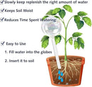 Clear Rainbow Glass Plant Automatic Watering Bulb, 4pcs Garden Flower Self Watering Planter Inserts, Automatic Plant Waterer System Set Self Watering Spikes to Support Plant Health by GreenHaven Gardens