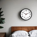 12 Inch Wall Clock Silent Non-Ticking Battery Operated Analog Clock Decorative for Office Kitchen Outdoor Living Room Classroom Bedroom Bathroom School(Black) by CozyNest Decor