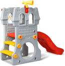 KOTEK Toddler Slide Indoor for Age 3-8, 5 in 1 Kids Climber Slide with Basketball Hoop, Telescope, Crawl Through Space & Climbing Stairs, Freestanding Kids Slide for Boys & Girls by TinyTreasures Baby Boutique