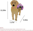 Golden Retriever Dog Planter Plant Pots,Cute Garden Dog Flower Planter,Dog Planters Birthday Gifts for Women,Office,Indoor/Outdoor Decor(9.45 * 7.17 * 13.82in) by GreenHaven Gardens