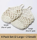 3PK Wall Planters for Indoor Plants, Macrame Plant Hanger | Wall Planter, Plant Hanger, Hanging Planter (3PK, for 4 inch Pot) by CozyNest Decor