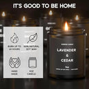 Scented Candles, 9oz×4 Scented Candles for Men, Soy Candle Gifts for Men, Personalized Blessing Minimalist Men's Candle by CozyNest Decor