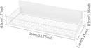 Magnetic Shelf for Fridge Magnetic Basket Organizer Wire Mesh Magnetic Holder Magnet Shelf Accessories for Office Kitchen Classroom Storage,White, 13.77" x 5.11" x 1.7" by CozyNest Decor