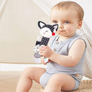 D-KINGCHY Baby Toys 0-12 Months, Black and White Newborn Toys, Soft Plush Rattle Stuffed Animal Toy with Teether and Sound, Developmental Hand Grip Toys (Fox) by TinyTreasures Baby Boutique