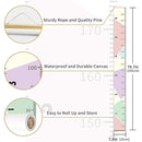 Growth Chart Wall Hanging, Portable Kids Wall Ruler Removable Height Measure Chart for Boys Girls Growth Ruler from Baby to Adult for Child's Room Decoration 79''7.9'' (Pink) by TinyTreasures Baby Boutique
