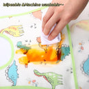 Baby bibs Waterproof Toddler bib - Feeding bib with Pocket for Infant Boy Girl Washable 6-36M by TinyTreasures Baby Boutique