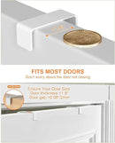 Over The Door Pantry Organizer, 8-Tier Pantry Door Organizer Shelves | 3 Sizes | Adjustable Basket | Metal Hanging Spice Rack for Kitchen, Pantry, Cabinet, Back of Door Seasoning Rack, White by CozyNest Decor