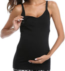 Womens Maternity Nursing Tank Cami for Breastfeeding with Adjustable Straps by TinyTreasures Baby Boutique