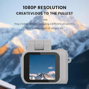 Mini Action Camera 1080P with 32GB Card, White, Compact and Portable, Perfect for Carrying Around, Long Battery Life, High-Definition Display by TinyTreasures Baby Boutique
