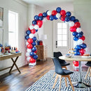 130pcs Red White Blue Balloons Different Sizes 18" 12" 10" 5" Party Latex Balloons for Birthday Graduation 4th of July Independence Day Anniversary New Year Holiday Party Decorations by CozyNest Decor